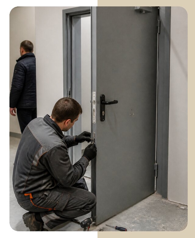 Ремонт противопожарной двери в Арсеньеве по цене 6682 р. | ДвериЛегко-Рсн